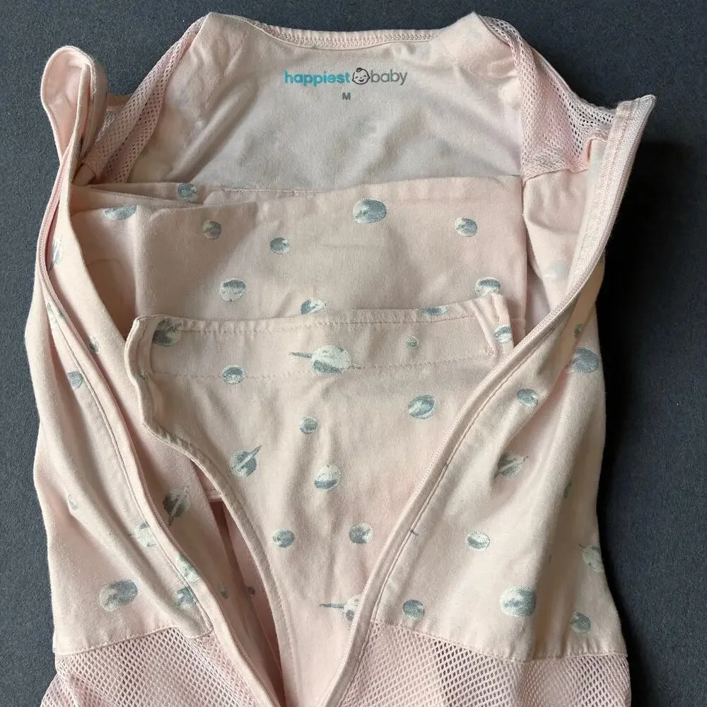 Happiest Baby Sleep Sack Pink Planet Print Infant Swaddle